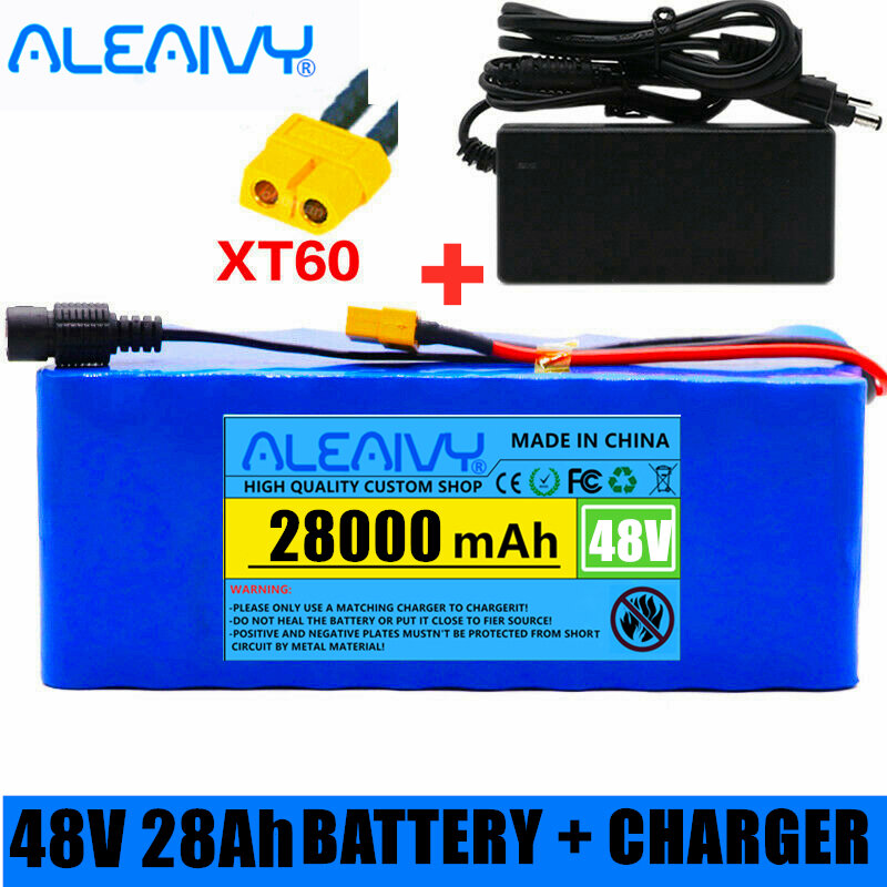 48v 28Ah Lithium-Batterie 28000mAh 1000w Akkus Pack für 54,6 v E-bike Elektro Fahrrad roller mit BMS + Ladegerät