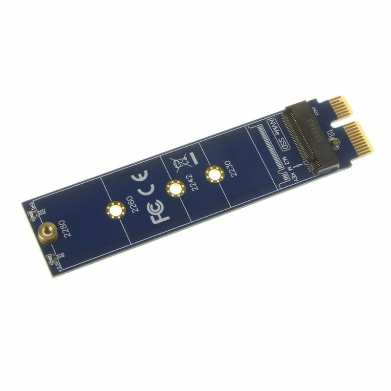 Adapter PCIE na M2 NVMe SSD M2 PCIE X1 Raiser PCI-E PCI Express M złącze klucza obsługuje 2230 2242 2260 2280 M.2 SSD