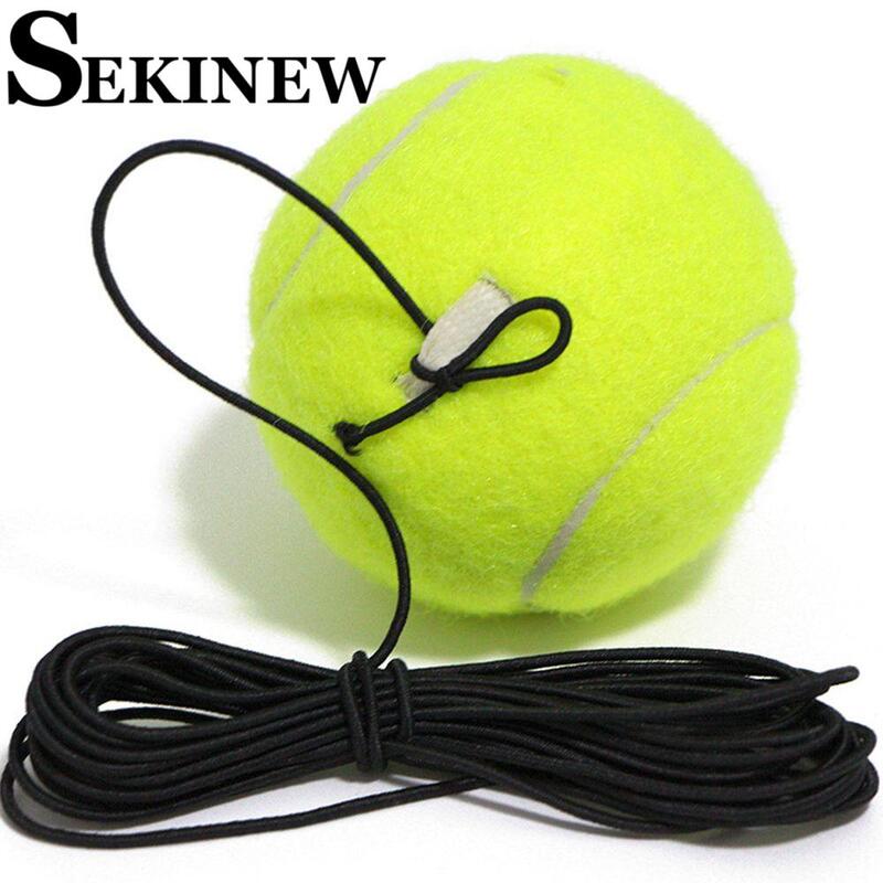 Pelota de entrenamiento de tenis profesional, herramienta de práctica primaria con cuerda elástica de 4m, dispositivo de autoaprendizaje
