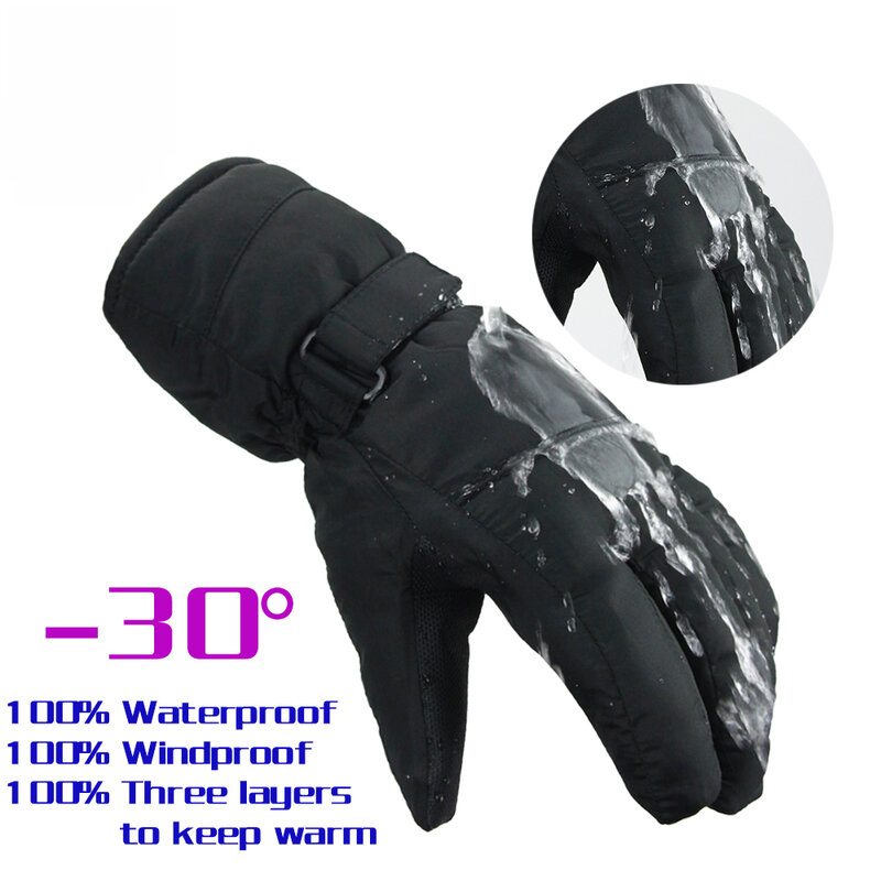 OZERO Winter Warme Ski Handschuhe-30 Grad Winddicht Wasserdicht Unisex Arbeit Sicherheit Schutz Sicherheit Arbeiter Winter Handschuhe 9011