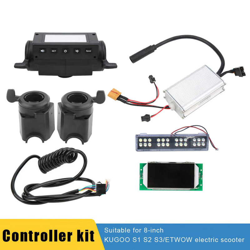 Kit controlador de scooter elétrico para kugoo etwow 36v 350w motor display digital painel painel painel capa freio farol