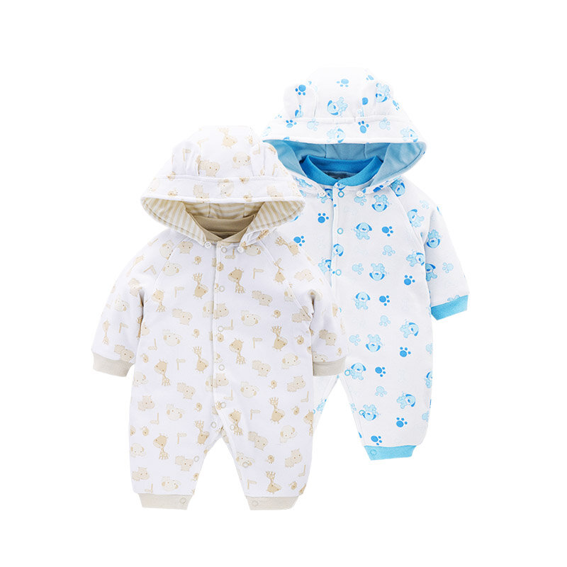 Baby's one-piece clothes, boys and girls, baby's climbing clothes, pure cotton hatchsuit, newborn thin cotton spring and autumn