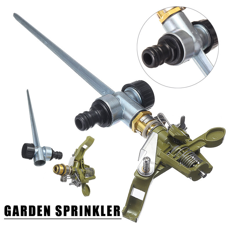 สวนรดน้ำ Sprinkler สำหรับ Irrigating สนามหญ้าต้นไม้ดอกไม้360องศารดน้ำ Sprinkler สวนสนามหญ้าน้ำ Impulse Spikes