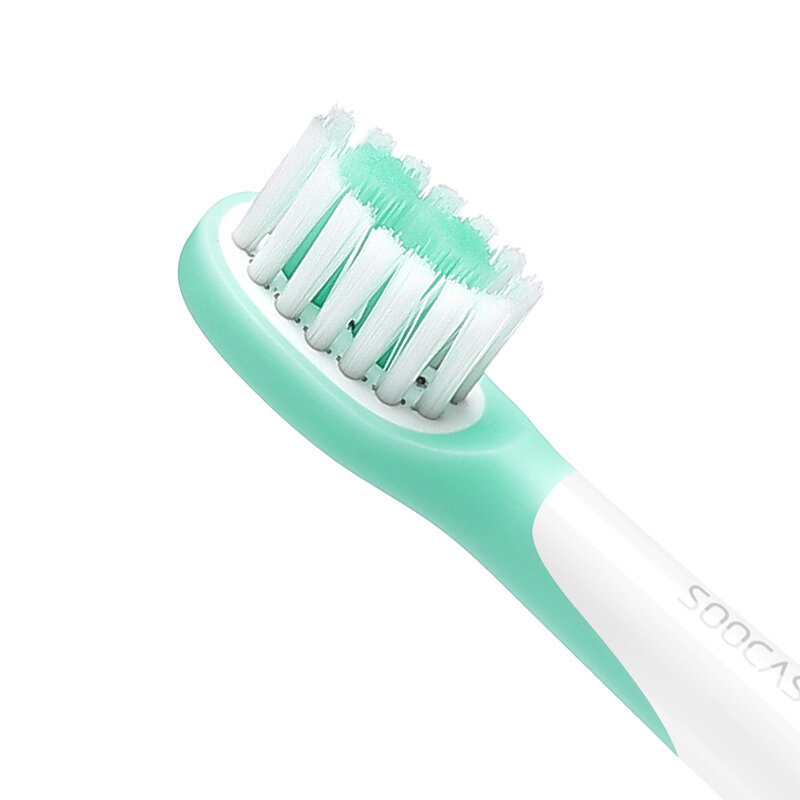 SOOCAS C1เด็กไฟฟ้าหัวแปรงสีฟันสำหรับYoupinเปลี่ยนSonicหัวแปรงสีฟันเด็กทำความสะอาดหัวแปรงนุ่ม2Pcs