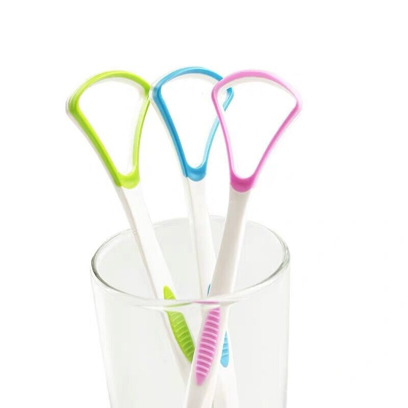 1PC Zunge Pinsel Zunge Reinigung Schaber Lebensmittel Grade Einzigen Zunge Schaber Tiefe Sauber Halten Oral Saubere Hygiene Pflege
