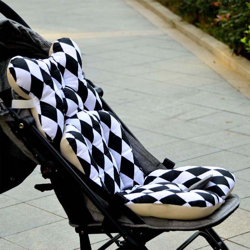 Stroller Accessories Fashion Printed Stroller Cushion Seat Cover Soft Baby Infant Carriage Cart Thicken Pram Mat Mattress