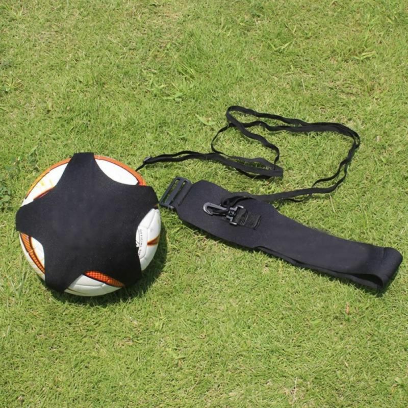 Juventude portátil ajustável dispositivo de treinamento futebol bola net escola secundária primária estudantes treinamento objetivo único round