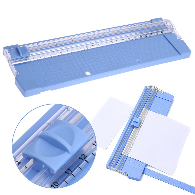 Recortadora de papel portátil A4/A5, máquina de álbum de recortes, cortador de fotos de papel de precisión, máquina de corte, suministros de papelería de oficina