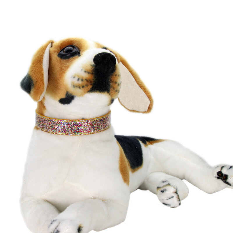 Bling PUหนังCatสีสันสดใสรูปแบบลูกสุนัขสายคล้องคอสำหรับสุนัขขนาดกลางขนาดเล็กChihuahuaปลอกคอDropshipping
