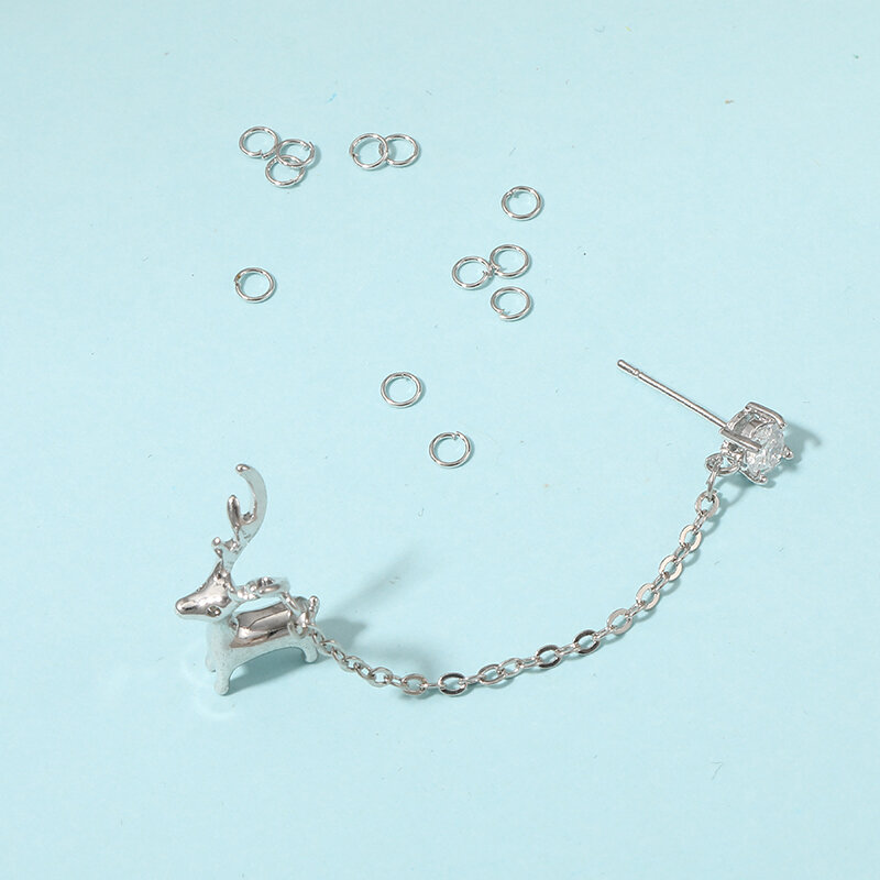 Srebrna miedziana podkładka pierścień otwierający akcesoria DIY zamknięty pierścień biżuteria pierścień łączący pierścień mała na pierścionek mała na pierścionek