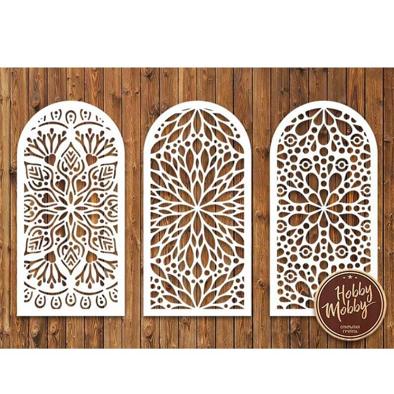 1000 DXF CDR Format Simple Vector Drawing CNC Laser Cutting Engraving Door Window Wall Package Decoration Design Files