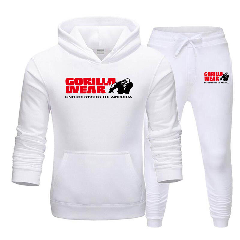 2020 marca dos homens primavera outono jogger conjuntos para roupas masculinas treino 2 peça hoodies e calças dos homens ternos de suor conjunto carta impressão