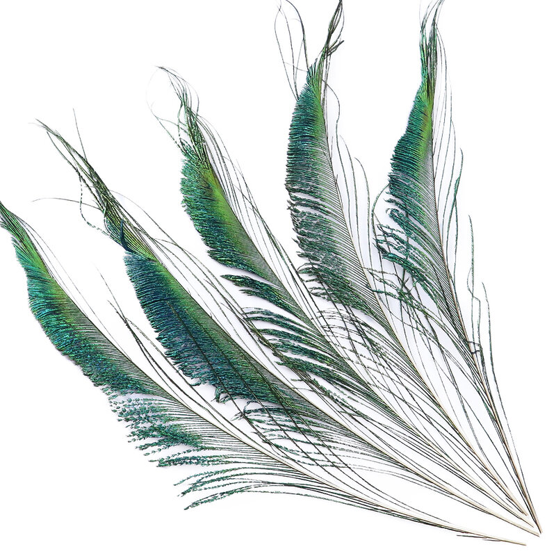 High Quality Natural Peacock Feathers Jewelry Accessories Carnival Dress Corsage Decoration Emerald Eyes Plumes Crafts Wholesale