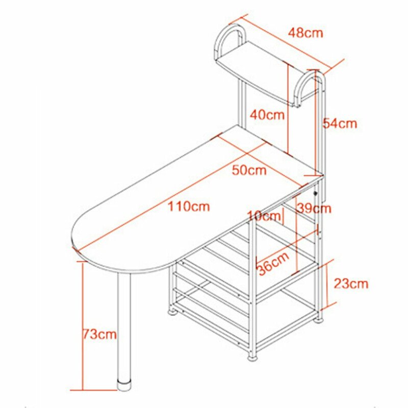 다기능 나무 바 테이블 다층 주방 칵테일 전자 레인지 스토리지 랙 선반 스탠드 홈 바 가구 110x50x cm