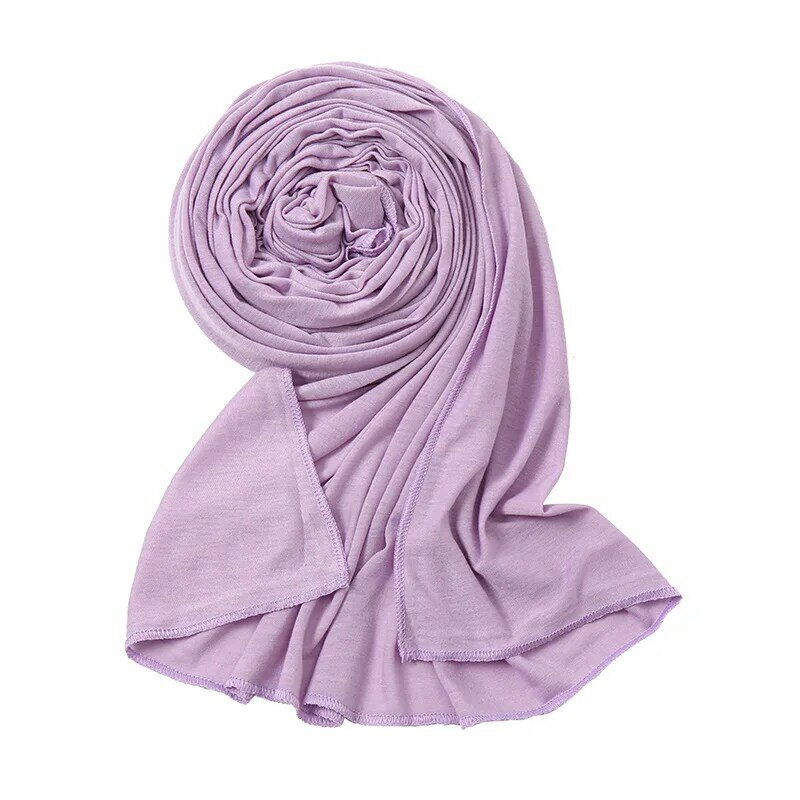 2021 Moslim Gemerceriseerde Katoen Modal Hijab Sjaal Voor Vrouwen Femme Musulman Solid Soft Hoofddoek Islamitische Hijab Sjaals En Wraps