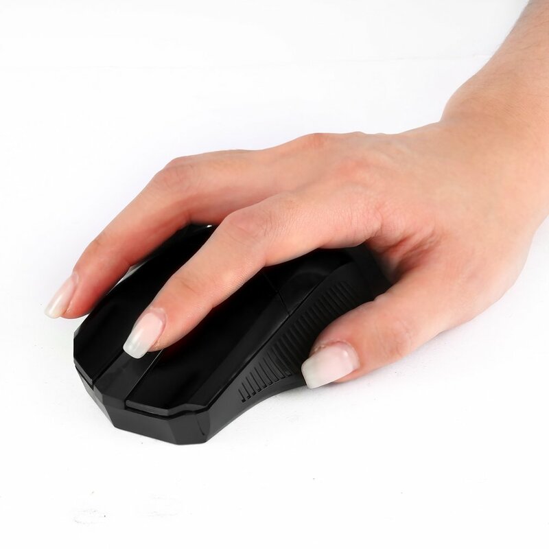 Nuovi Mouse Mouse ottici Wireless da 2.4 GHz caldi con ricevitore USB 2.0 incorporato per PC Laptop Design ergonomico Mouse Gamer Mouse