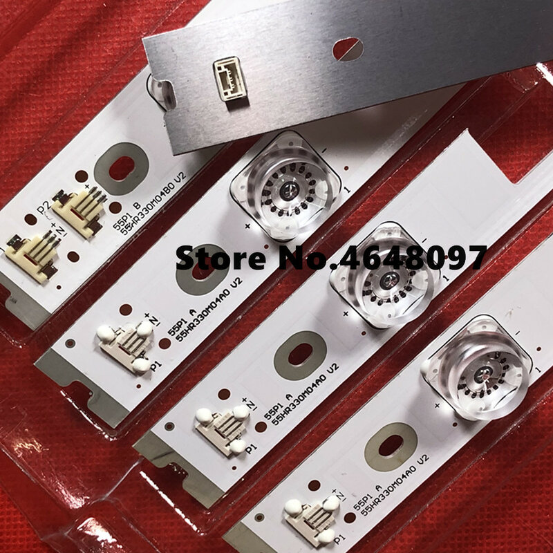 9 części/partia dla TCL B55A769U podświetlenie LCD bar 55HR330M04A0 V2 LCD bar 100% nowy