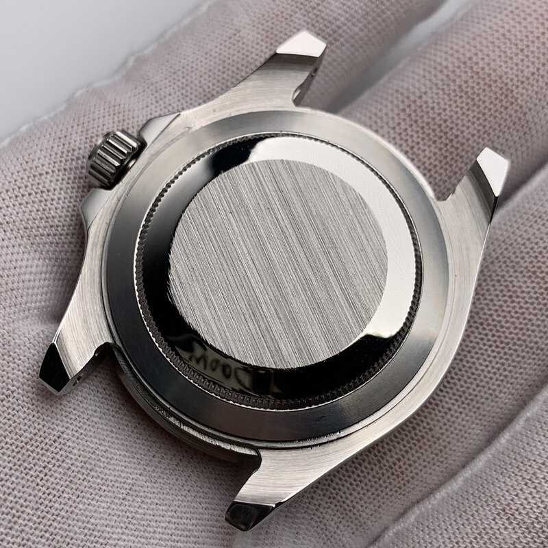 Automatyczny zegarek szafirowe szkło NH35 mechaniczne zegarki na rękę opakowanie ze stali nierdzewnej mężczyźni niebieska tarcza ceramiczna ramka szkiełka zegarka Lume z pudełkiem H322