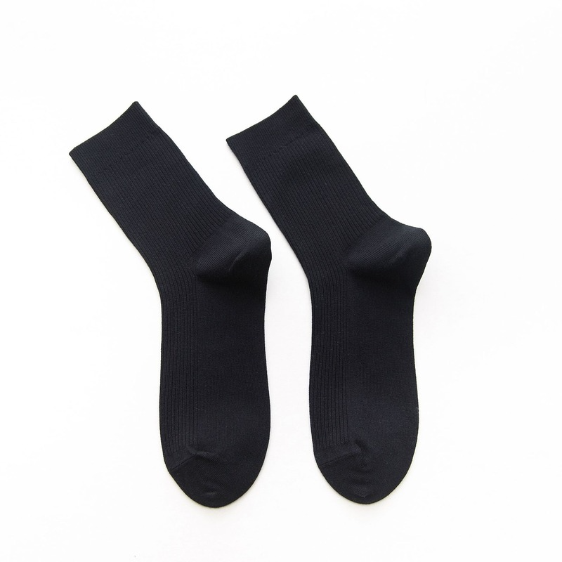 COZOK Hohe Qualität Männer Socken Reine Baumwolle Männer Atmungsaktives Compression Lange Middle Rohr Socken Business Casual Männlichen Große Größe 39-44