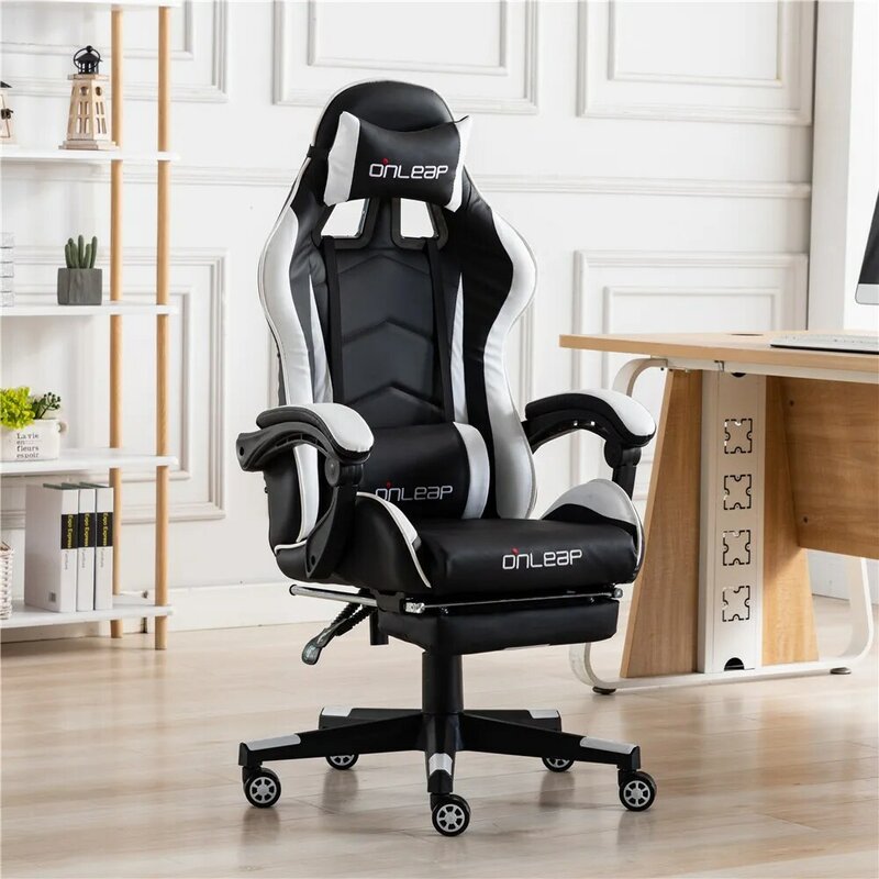 Sedia da gioco reclinabile comode sedie per Computer con schienale alto per Gaming Cafe braccioli mobili in Nylon resistente