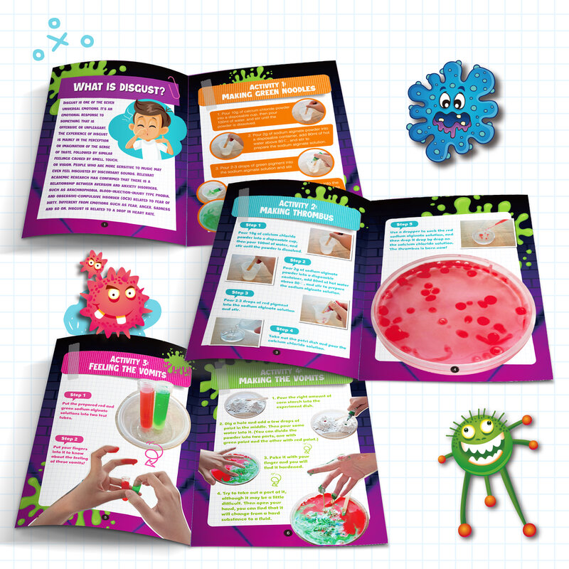 Crazy Chemistry-experimentos de ciencia gruesa para niños, conjunto de químicos pequeños, juguetes educativos, regalos para niños, 3
