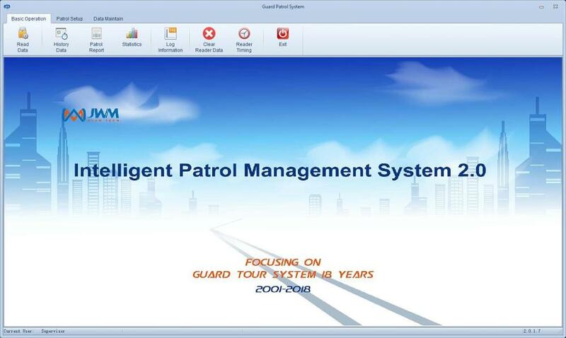 JWM GPS GPRS RFID Guard Tour Patrol Systeem met Gratis Software
