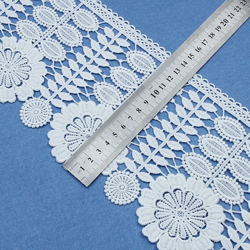 X3UE 10 ярдов белая кружевная лента тканая лента кружевные свадебные принадлежности сделай сам для одежды ручной работы подарочная упаковка к...