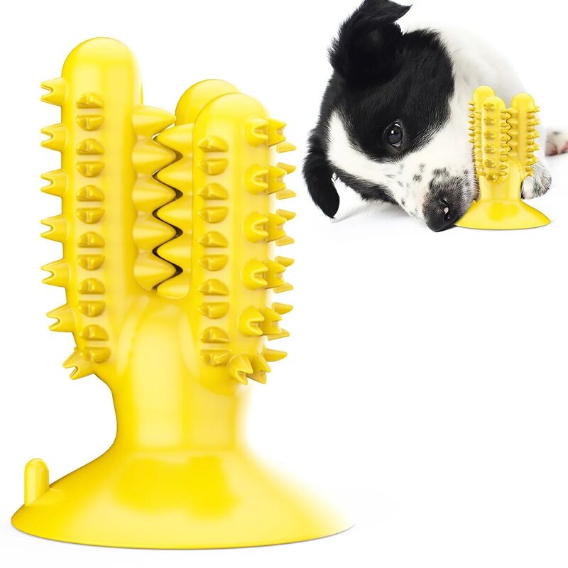 Morde resistente escova de dentes do cão pet molar limpeza do dente escova de dentes vara de escovação brinquedo do cão brinquedos de mastigação do cão filhote de cachorro suprimentos para animais de estimação