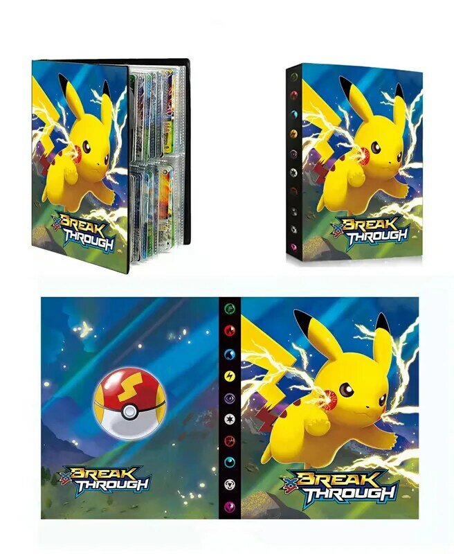 Pokemon Cards Album Book Cartoon  Anime New 240PCS Game Card VMAX GX EX Holder Collection Folder Kid Cool Toy Gift
