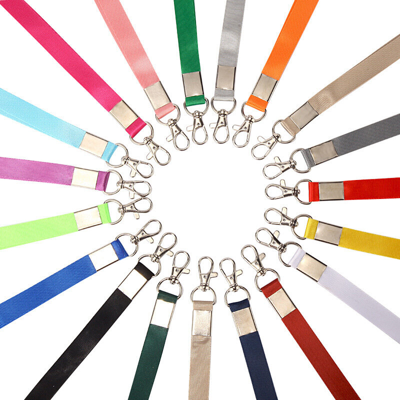 Logotipo personalizado impressão chave cordão cor completa Design ID nome distintivo cordão 5pcs