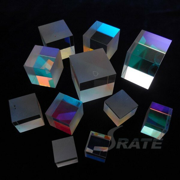 Combinación de prismas RGB x-cube defectuosos, separador, cubo dicroico cruzado, cristal óptico Prisma, 2,2X2,2X2,15mm, 6 unids/lote