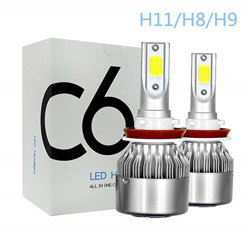 Новинка C6 H1 H3 Автомобильные светодиодсветодиодный лампы для фар H7 Светодиодные Автомобильные фары H4 880 H11 HB3 9005 HB4 9006 H13 6000K 72 Вт 12 В лм Автомоби...