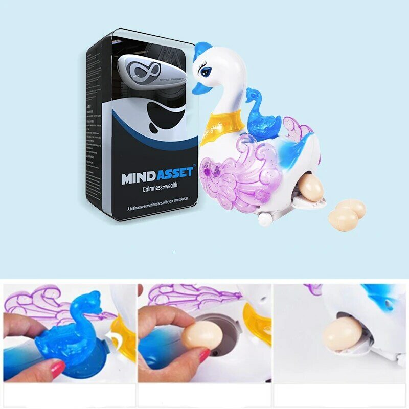 누워 계란 백조 2021 새로운 하이테크 Brainlink APP 게임 장난감, 뇌 파 농도 훈련, 생각 제어 감지기와 MindLink