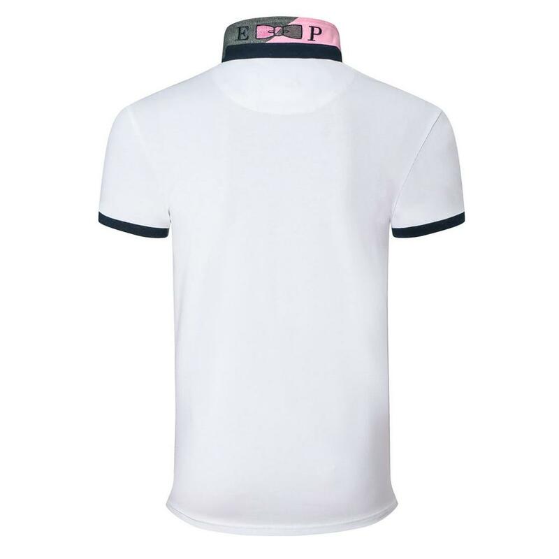 新しいエデン男性ショートポロシャツフランスオムポロクラシック公園トップス綿快適な男性tシャツプラスサイズm-3XL