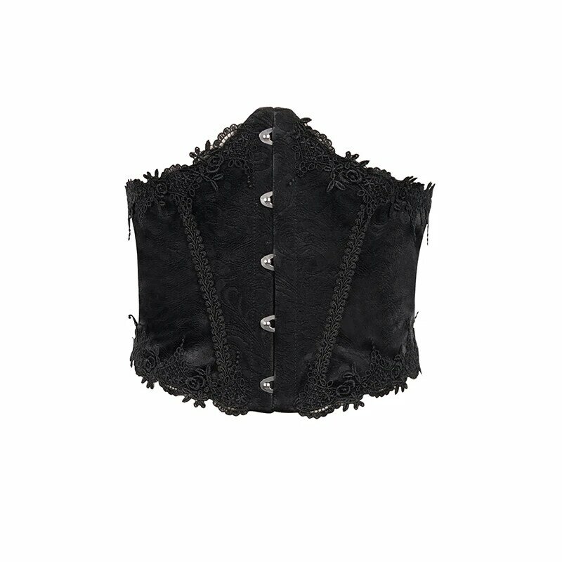 Goth شريط جديد نسخة واسعة من الخصر ختم تنوعا مرونة الخصر حزام عازل للنساء