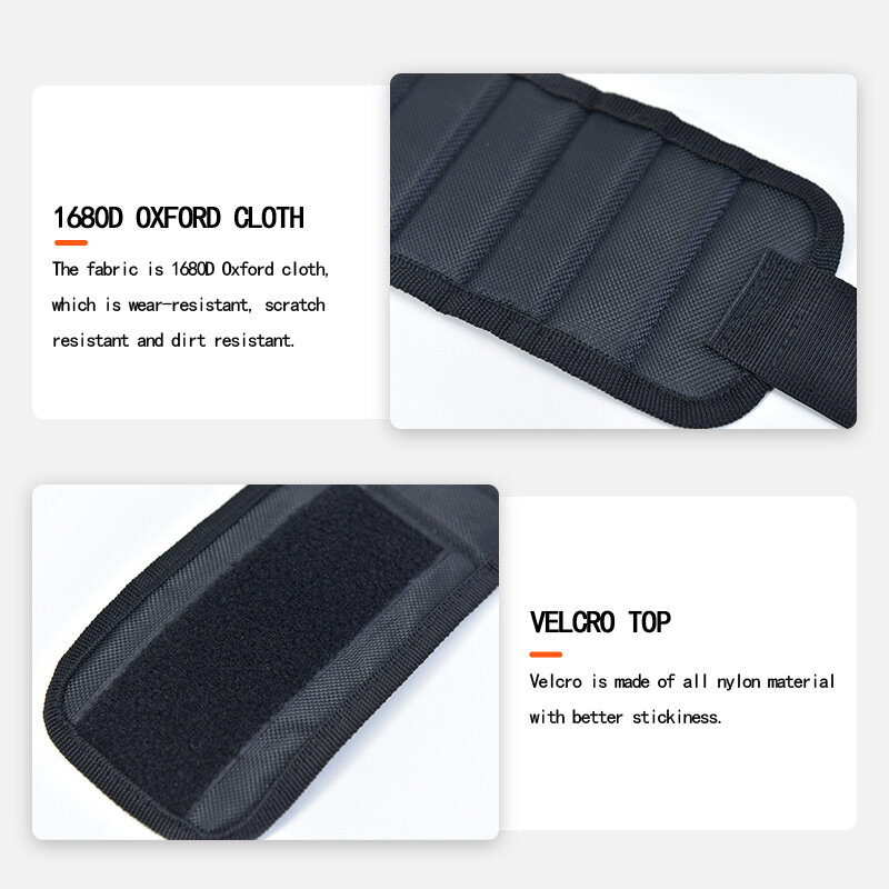 Polyester Magnetic Wristband 3pcs Strong Magnets Portable Bag Electrician Tool Bag Screws Drill Holder Repair Tool Belt