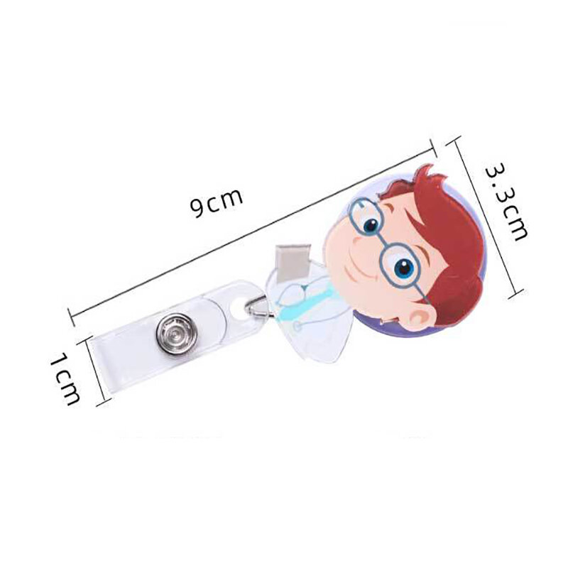 2021 New Fashion Cute Retractable Nurse Badge Reel Clip Badge Holder Doctor Id Card Holder High Quality Wholesale In Stock