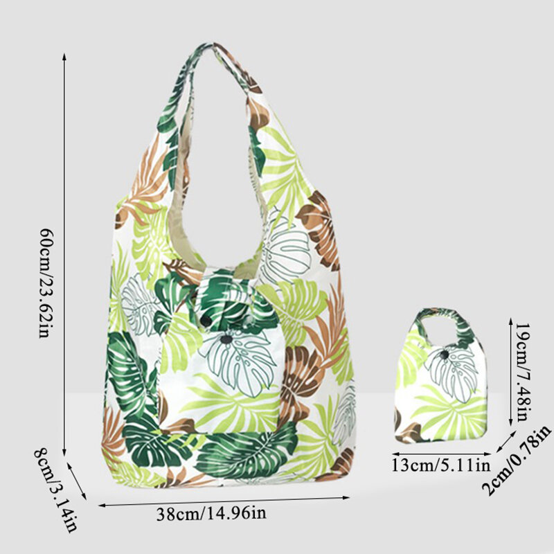 Sac à main de voyage Eco Shopping, sac à main pliable, réutilisable à imprimé Floral animaux, mignon