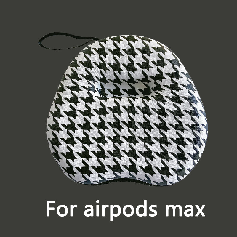 Capa protetora de couro, capas de couro para fones de ouvido, bolsas de mão para apple airpods max