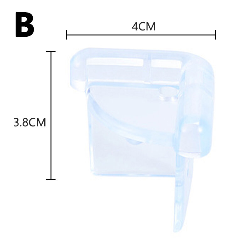 4pcs Transparent right angle table corner anti-collision angle Safety Silicone Protector Corner Table Edge Protection Corner