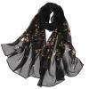 2021 New Spring Hijab Women Scarf High Quality Shawl Silk Fashion Scarf Headscarf Beach Sunscreen Headscarf Rose Print Scarf