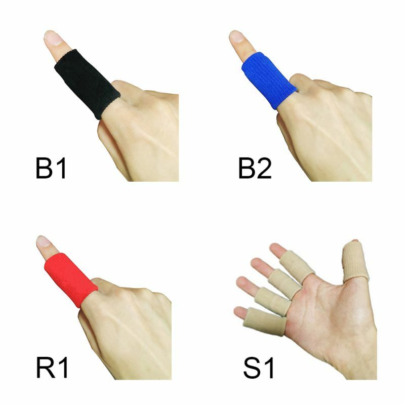 Protetor de dedos para vôlei com 10 lâminas, capa protetora lavável para ponta do dedo, esportes