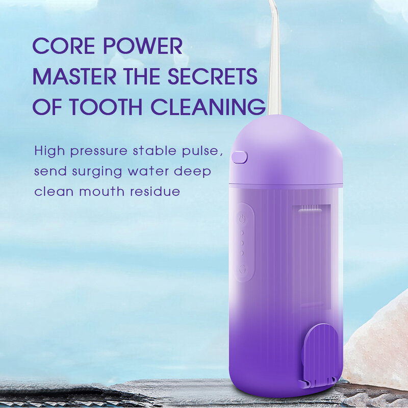 Boi 3 Modes 240ml Smart Retractable Adult Oral Irrigator Protect Sensitive IPX7 Water Thread For Teeth Dental Cleaning Devices
