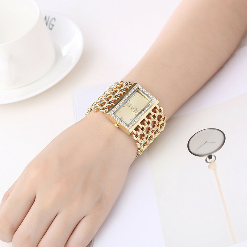 Luxo soberbo! relógio de quartzo 2021 relógio de quartzo feminino moda casual quartzo pulseira de aço inoxidável relógio de pulso analógico