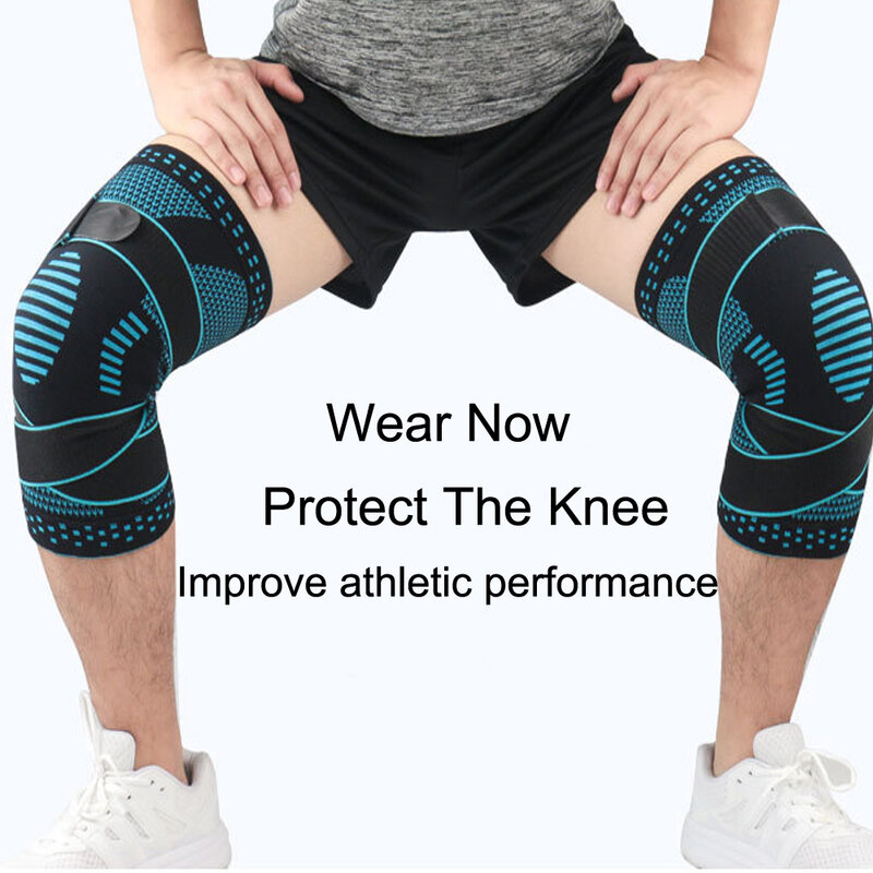 伸縮性のある膝パッド,伸縮性のある包帯,スポーツ,膝ブレース,バスケットボール,膝蓋骨サポート,保護スリーブ,1個