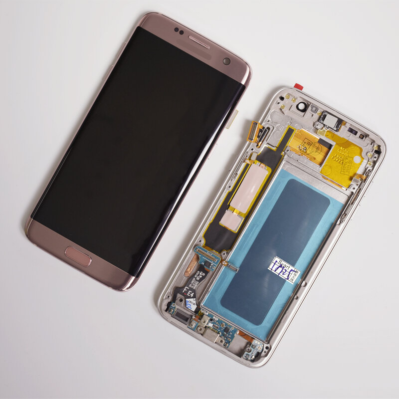 Для Samsung Galaxy S7 Edge экран Super AMOLED 5,5 "S7Edge G935 G935F SM-G935F ЖК-дисплей сенсорный дигитайзер в сборе с рамкой