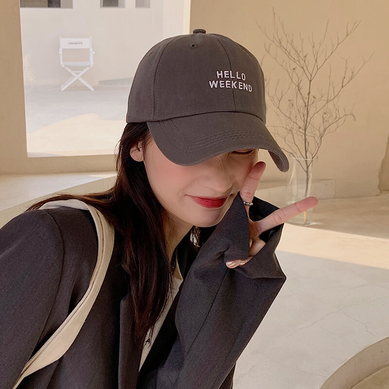 New Baseball Cap Female Korean-style Explicit Face Little Wild Popular Brand Big Slimming and Fashionable Casual Soft Top Peaked