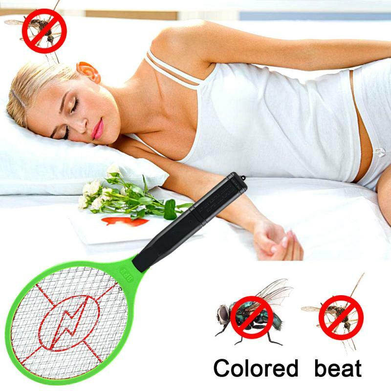 3W Electric Mosquito Swatter Manual Electric Fly Swatter Portable Mosquito Racket Mosquito Swatter Home Bug Zapper Racket