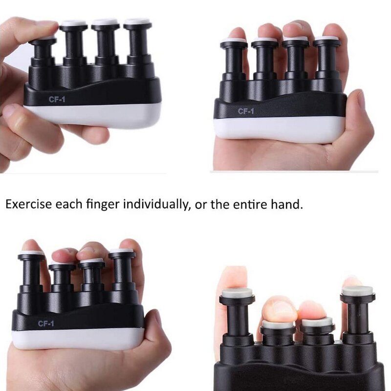 Exercitador de dedo para fortalecimento de mão, braçadeira para violão e piano