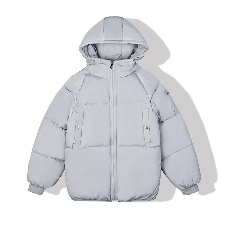 2021 inverno novo masculino algodão acolchoado jaqueta juventude pão casaco com capuz engrossado casal para baixo jaqueta atacado